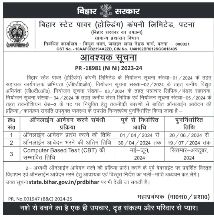 BSPHCL New Vacancy 2024