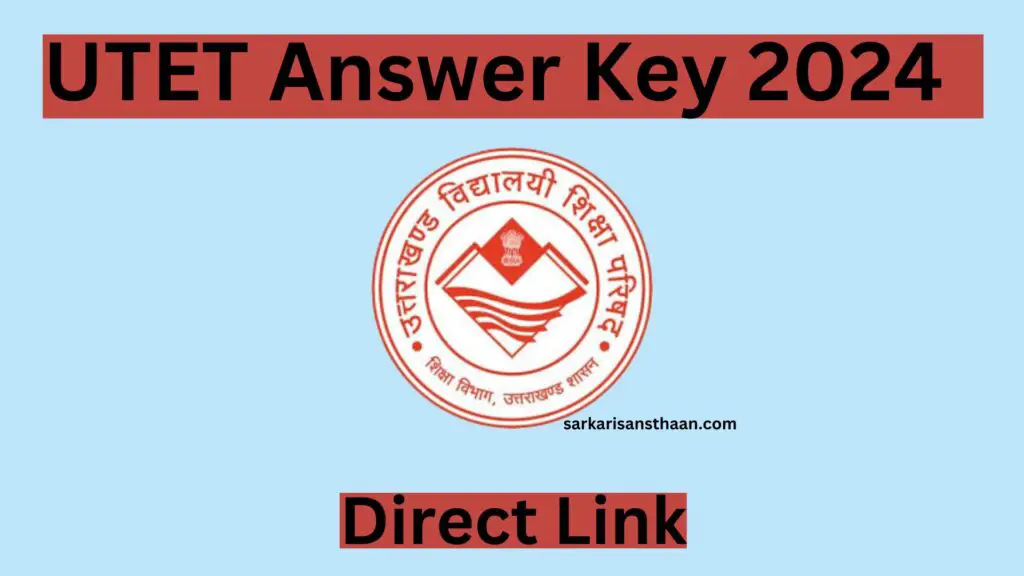UTET Answer Key 2024