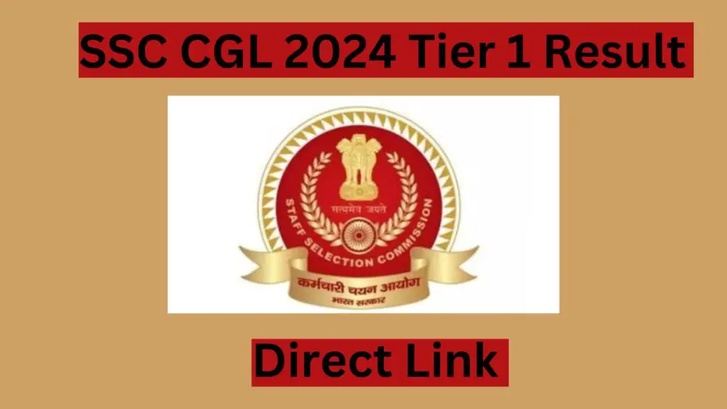 SSC CGL 2024 Tier 1 Result