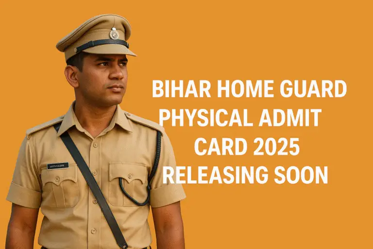 Bihar Home Guard Physical Admit Card
